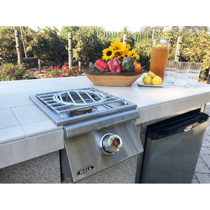 Bull Outdoor 13" Stainless Steel DropIn Side Burner Wayfair